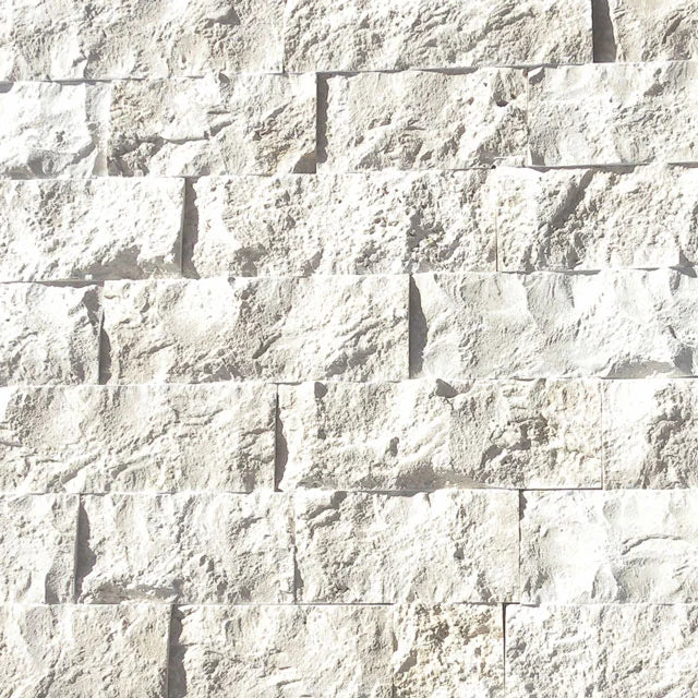 Freska 07x10x07 Split-Face White Limestone Corner