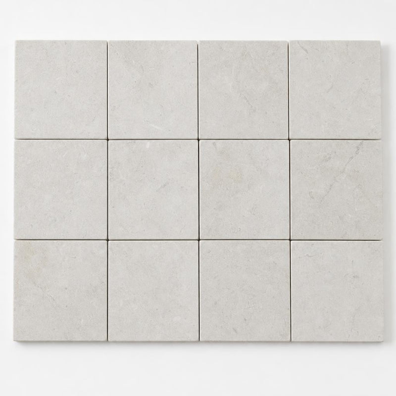 Freska 2x2 Honed Limestone Mosaic Tile close-up