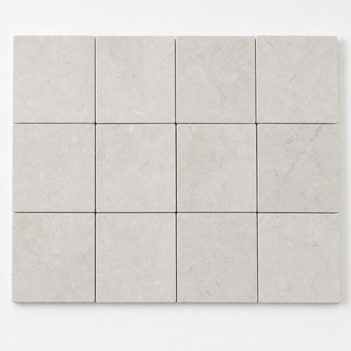 Freska 2x2 Honed Limestone Mosaic Tile close-up