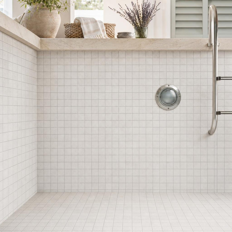 Freska 2x2 Honed Limestone Mosaic Tile — Swimming Pool pool interior tiling