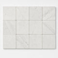 Freska 2x2 Square Honed Limestone Mosaic close-up