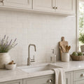 Freska 3x6 Tumbled Limestone Tile — Kitchen backsplash