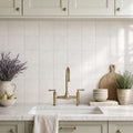 Freska 4x4 Tumbled Limestone Tile — Kitchen backsplash