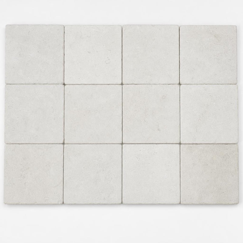 Freska 6x6 Tumbled Limestone Tile close-up