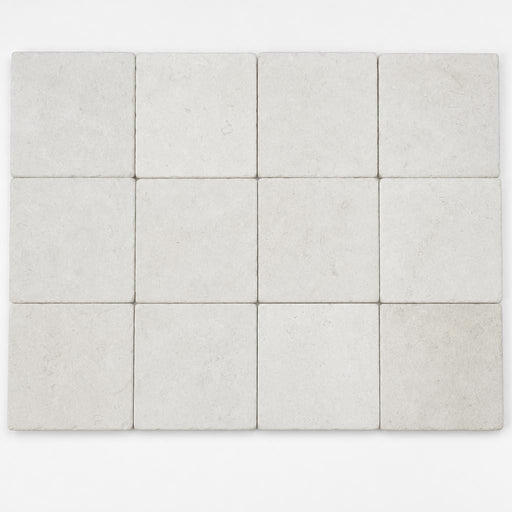 Freska 6x6 Tumbled Limestone Tile close-up