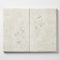 Freska Limestone Coping 12x18 Tumbled Double Bullnose 2 inch 16x24 close-up