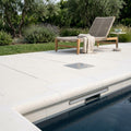 Freska Limestone Coping 6x12 Tumbled Bullnose 2 inch pool coping — Swimming Pool remodel pool edge