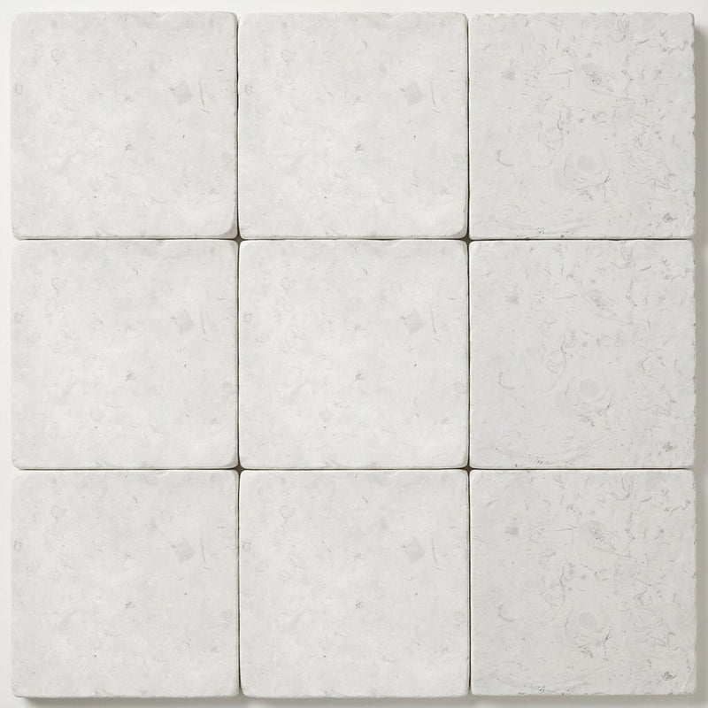 Freska Limestone Paver 12x12 Tumbled 2 inch close-up