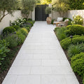 Freska Limestone Paver 16x24 Tumbled 2 inch — Garden path