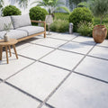 Freska Limestone Paver 24x24 Brushed 1.25 inch — Backyard patio