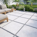 Freska Limestone Paver 24x24 Tumbled 1.25 inch — Backyard patio