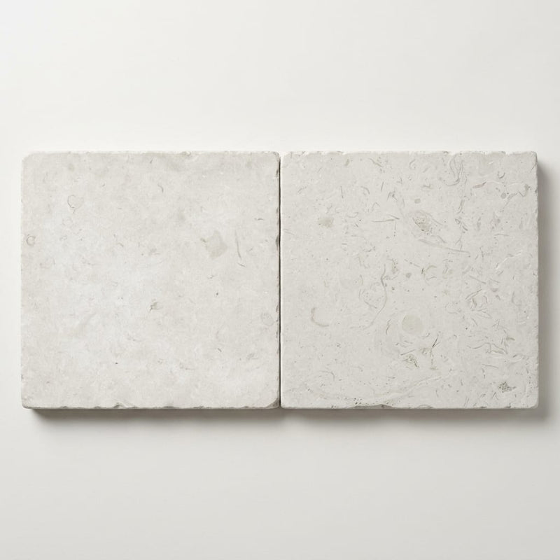 Freska Limestone Paver 24x24 Tumbled 1.25 inch close-up