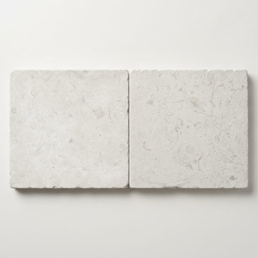 Freska Limestone Paver 24x24 Tumbled 1.25 inch close-up