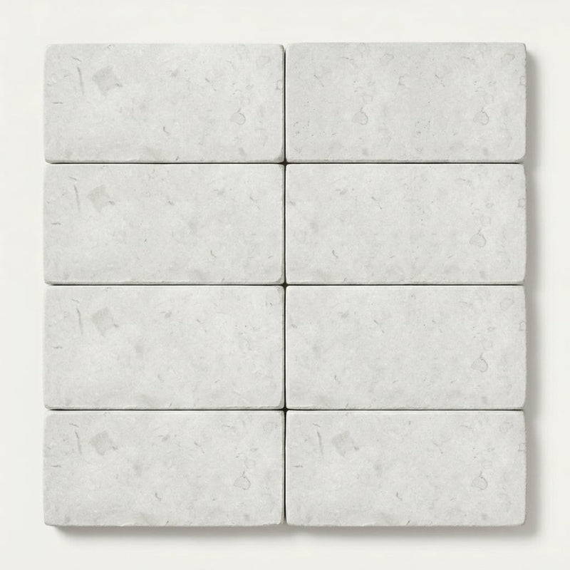 Freska Limestone Paver 6x12 Tumbled 1.25 inch close-up