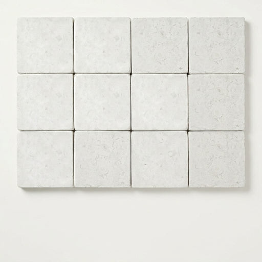 Freska Limestone Paver 6x6 Tumbled 1.25 inch close-up