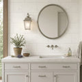 Freska Limestone Tile 12x24 Honed — Bathroom vanity wall