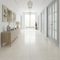 Freska Limestone Tile 18x18 Honed — Hallway floor