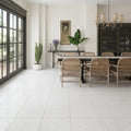Freska Limestone Tile 18x18 Tumbled — Living Room floor