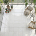 Freska Limestone Tile 18x18 Tumbled — Sunroom floor