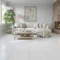 Freska Limestone Tile 24x24 Tumbled — Living Room floor