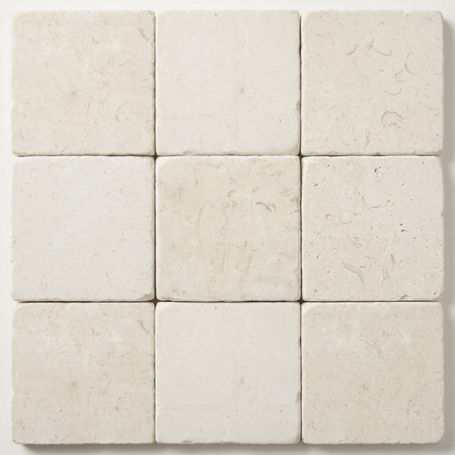 Freska Limestone Tile 6x6 Tumbled close-up