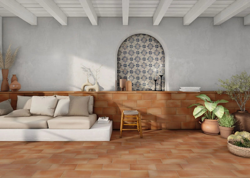 Fuego Peldano Curvo Stair Antic 13x18 Matte R11 Porcelain Tile