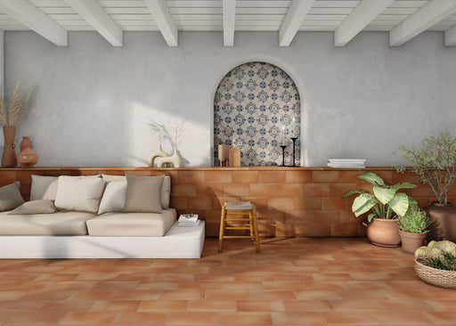 Fuego Peldano Curvo Stair Antic 13x18 Matte R11 Porcelain Tile