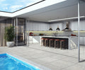 Futura Silver 3x12 Surface Bullnose Porcelain Trim