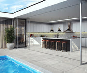 Futura Silver 3x12 Surface Bullnose Porcelain Trim