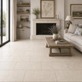 Gascogne Beige 12x24 Honed Limestone Tile — Living Room floor