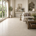 Gascogne Beige 18x18 Honed Natural Limestone Tile — Living Room floor