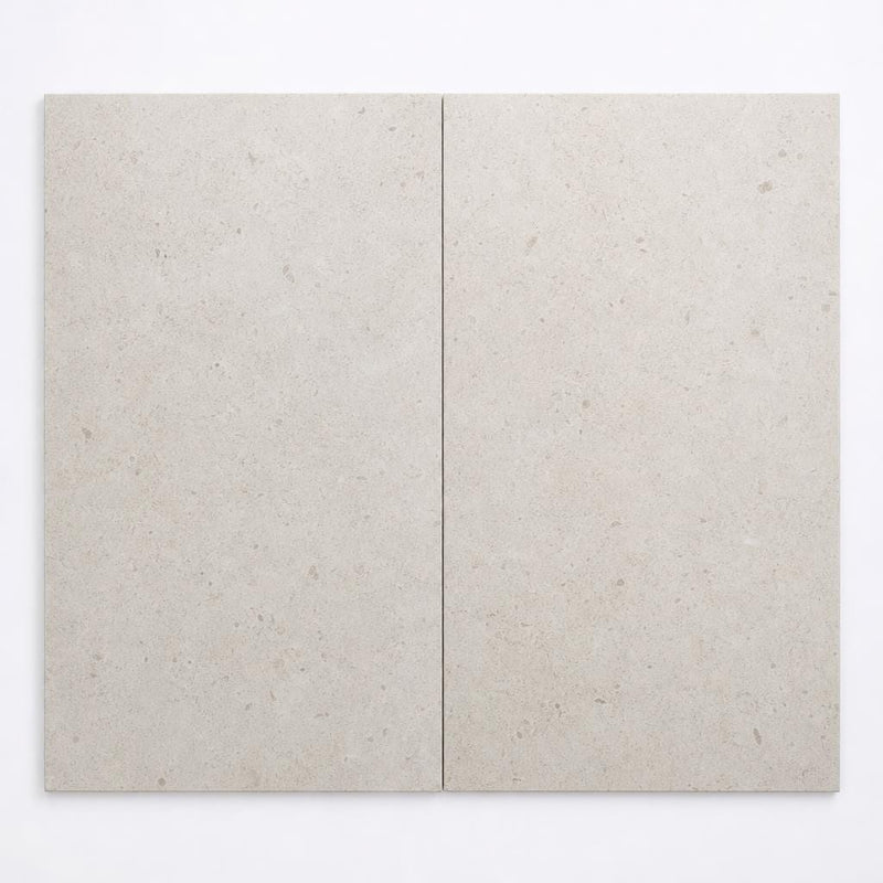 Gascogne Beige 18x36 Brushed Natural Limestone Tile close-up