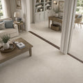 Gascogne Beige 18x36 Brushed Natural Limestone Tile — Living Room floor