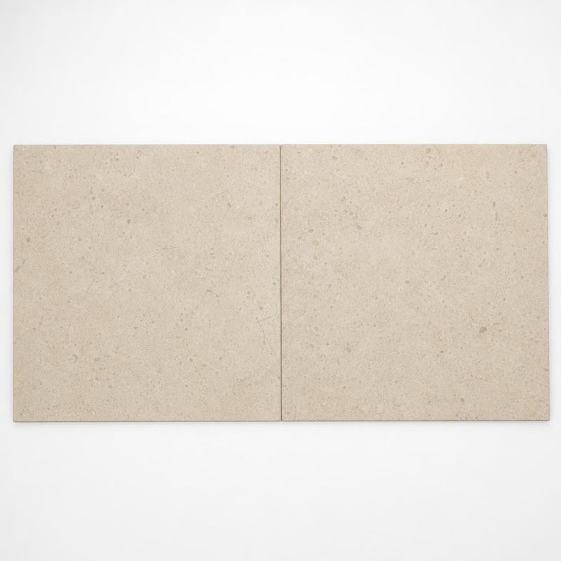 Gascogne Beige 24x24 Honed Limestone Tile close-up