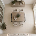 Gascogne Beige 24x24 Honed Limestone Tile — Dining Room floor