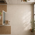 Gascogne Beige 24x24 Honed Limestone Tile — Kitchen floor