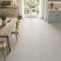 Gascogne Blue 18x18 Honed Limestone Tile — Dining Room floor