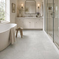 Gascogne Blue 18x36 Brushed Natural Limestone Tile — Primary Bath floor