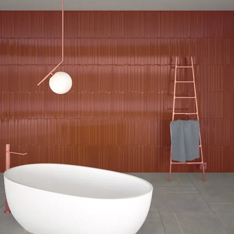 Gem Cotto Fluted 2x16 Porcelain Mosaic