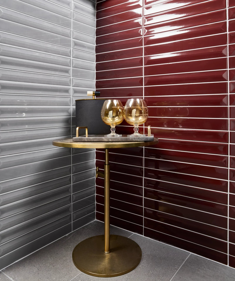 Gem Series Grigio 1/2x8 Pencil Bullnose Porcelain Trim