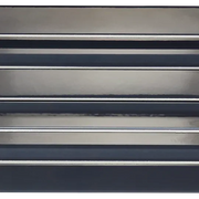 Gem Series Notte Fluted 2x16 Mesh Porcelain Mosaic