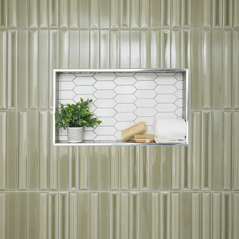 Gem Series Salvia 1/2x8 Pencil Bullnose Porcelain Trim