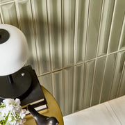 Gem Series Salvia Fluted 2x16 Mesh Porcelain Mosaic