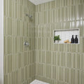Gem Series Salvia Fluted 2x16 Mesh Porcelain Mosaic