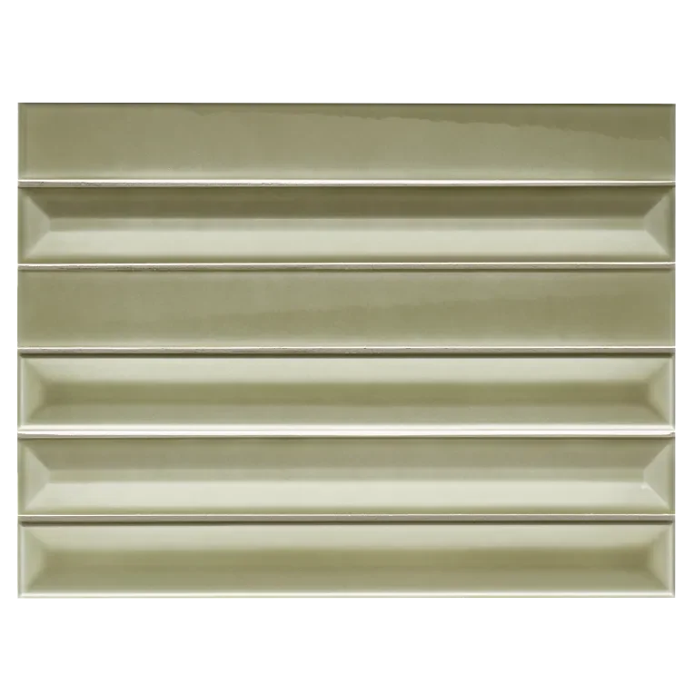 Gem Series Salvia Fluted 2x16 Mesh Porcelain Mosaic