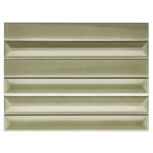 Gem Series Salvia Fluted 2x16 Mesh Porcelain Mosaic