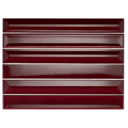 Gem Series Vino 2x16 Mesh Fluted Porcelain Mosaic