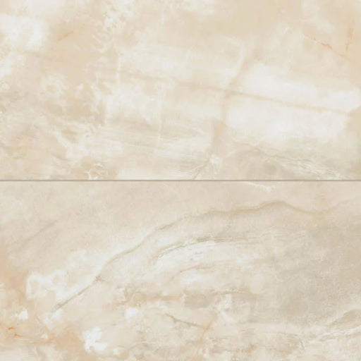 Gemma Beige Onyx 48x24 Honed Ceramic Field Tile