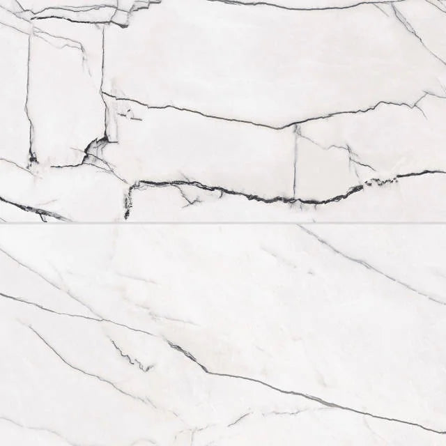 Gemma Bianca 24x48 Polished Ceramic Field Tile