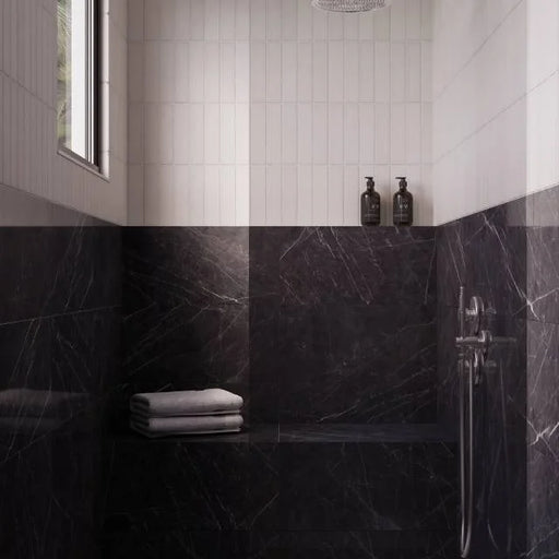 Gemma Notte 24x12 Polished Ceramic Field Tile